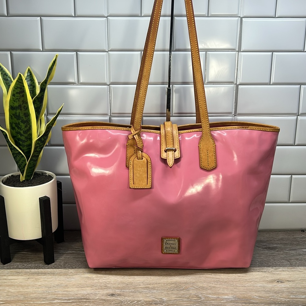 Dooney & Bourke Pink and Brown Tote